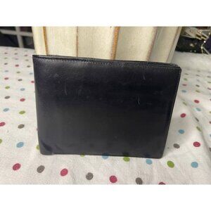 Prada Black Leather Bifold Wallet with Card Slots & Coin Pocket (Vintage Prelove